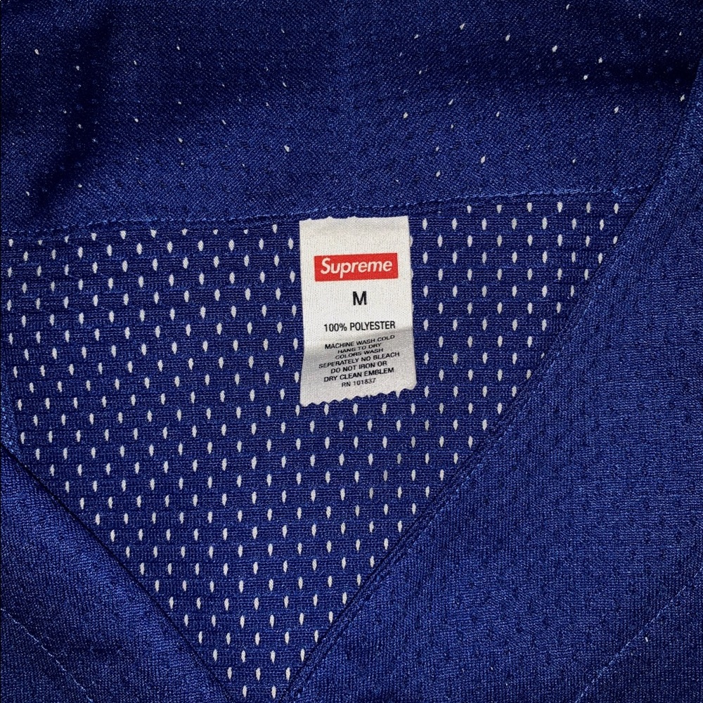 Supreme mesh sleeveless baseball jersey